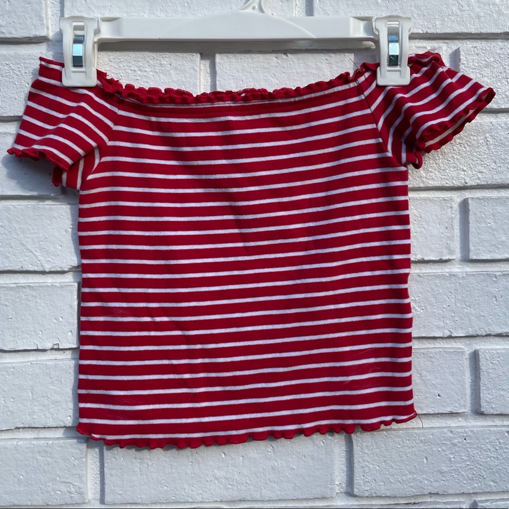 Off the shoulder crop top